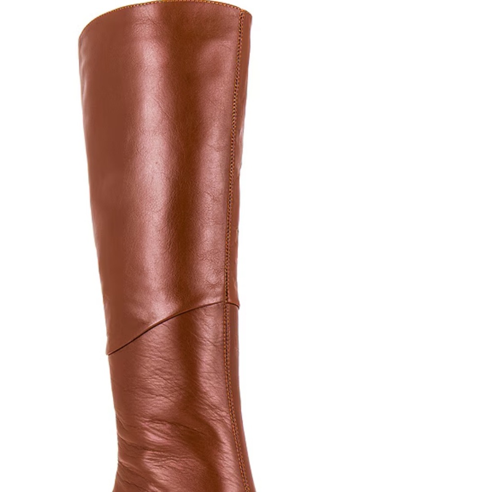 Tony Bianco Chestnut Leather Heeled Boots - Picture 2 of 8